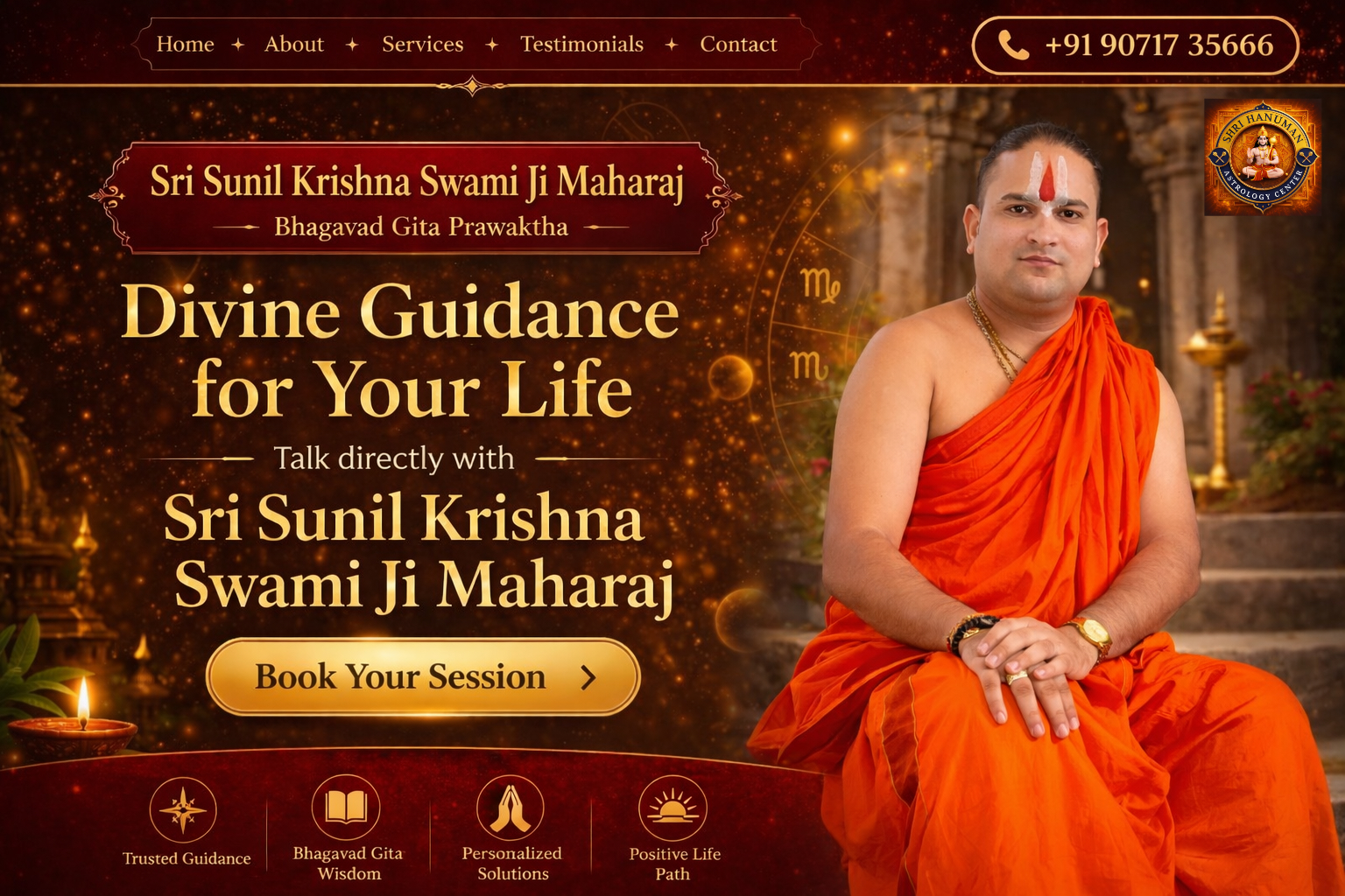 Divine Rituals. Trusted Guidance. Spiritual Peace.